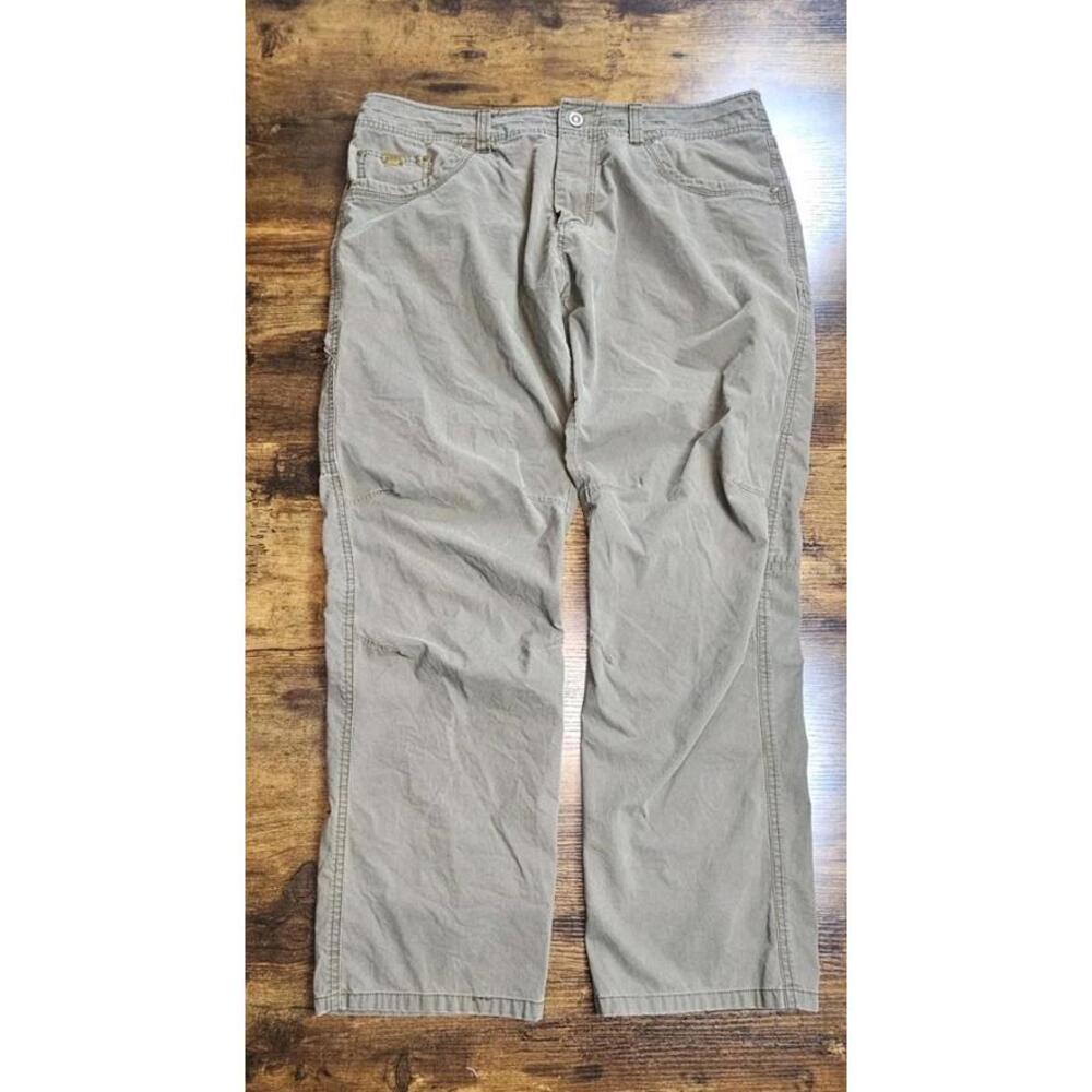 Kuhl Men Revolvr Rogue Pants Brown Hiking Camp Brown Size 38X31